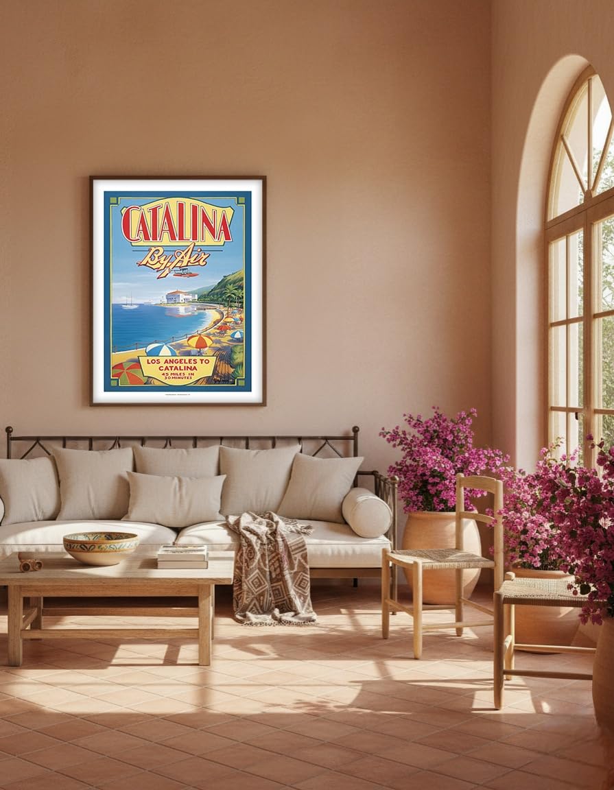 Amazon.com: Catalina By Air - Los Angeles to Catalina Poster Print